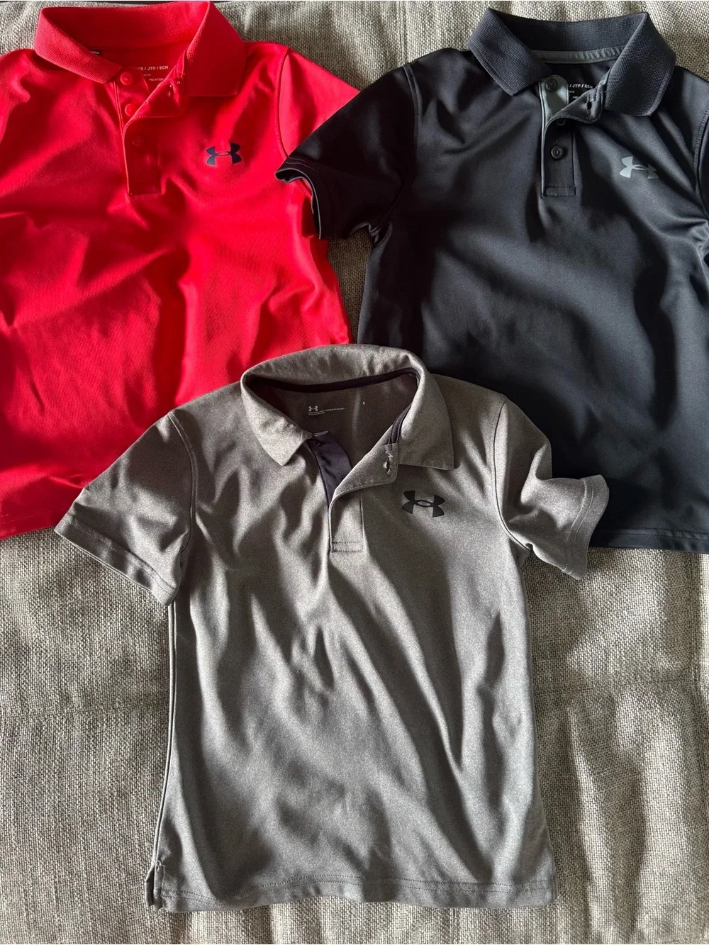 Under Armour Boys Performance Polo-Lot of 3